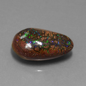 Opala de Pedra Multicolorido Natural 7.10ct, Chique, Opaco