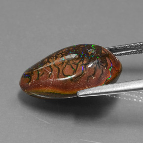 Opala de Pedra Multicolorido Natural 7.10ct, Chique, Opaco
