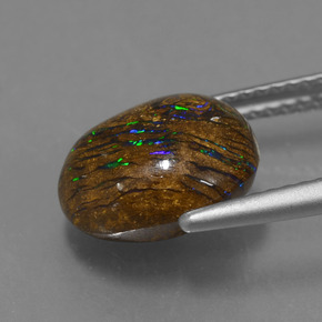 Opala de Pedra Multicolorido Natural 4.42ct, Forma extravagante, Opaco
