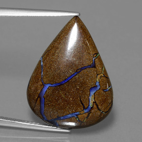 Opala de Pedra Multicolorido Natural 14.12ct, Formato de pêra, Opaco