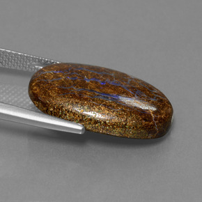 Opala de Pedra Multicolorido Natural 13.05ct, Corte Oval, Opaco