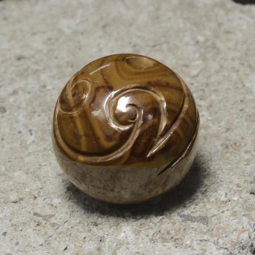 Opala de Pedra Multicolorido Natural 39.95ct, Esfera / Bola, Opaco
