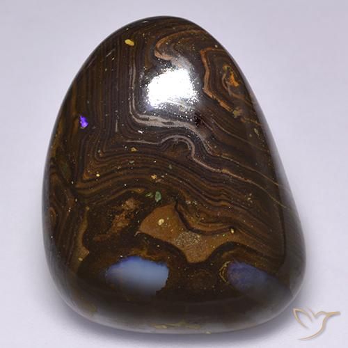 Opala de Pedra Multicolorido Natural 30.94ct, Chique, Opaco