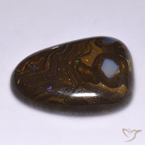 Opala de Pedra Multicolorido Natural 30.94ct, Chique, Opaco