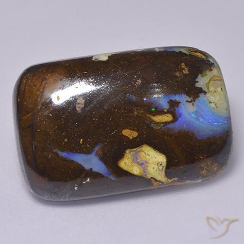 14.29ct Natural Multicolorido Opala de Pedra, Almofada, Opaco
