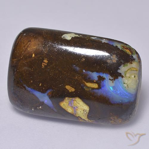 Opala de Pedra Multicolorido Natural 14.29ct, Almofada, Opaco