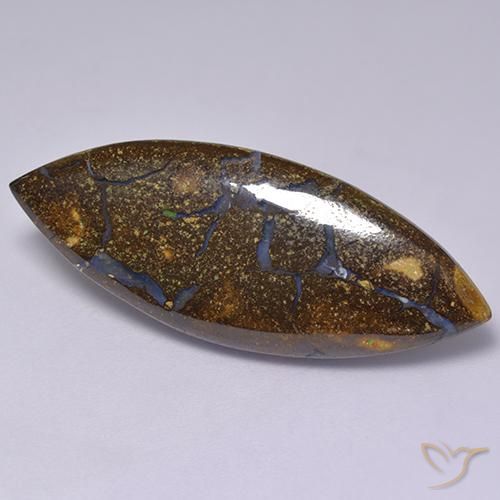18.28ct Natural Multicolorido Opala de Pedra, Marquesa, Opaco