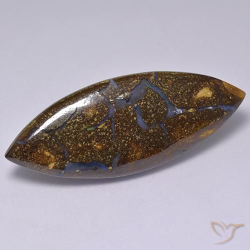 Opala de Pedra Multicolorido Natural 18.28ct, Marquesa, Opaco