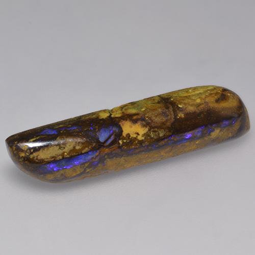 Opala boulder multicolorido natural 10,24ct, forma extravagante, opaco