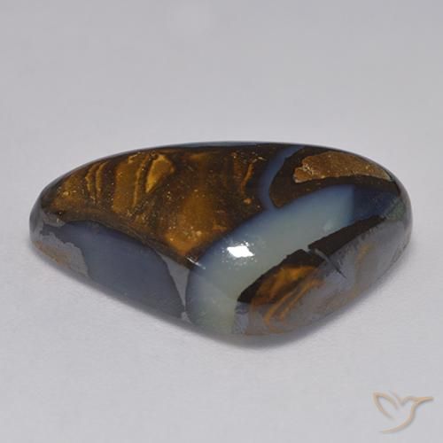 Opala de Pedra Multicolorido Natural 13.97ct, Trilhão, Translúcido