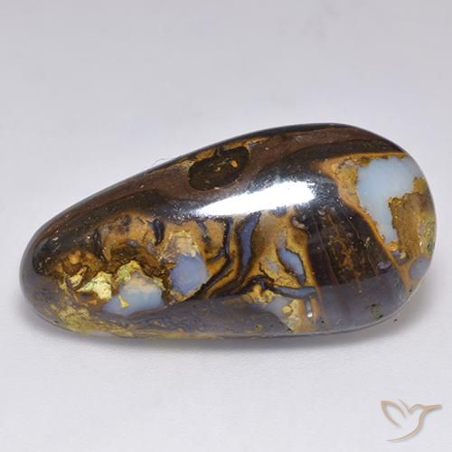 Opala de Pedra Multicolorido Natural 17.03ct, Chique, Opaco