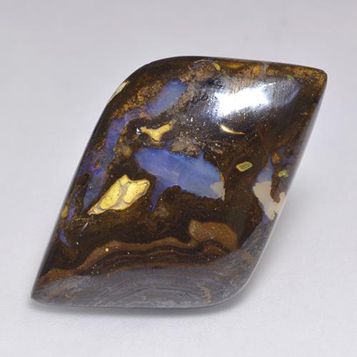 Opala de Pedra Multicolorido Natural 19.22ct, Forma extravagante, Translúcido