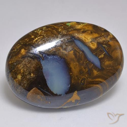 Opala de Pedra Multicolorido Natural 41.37ct, oval, Opaco