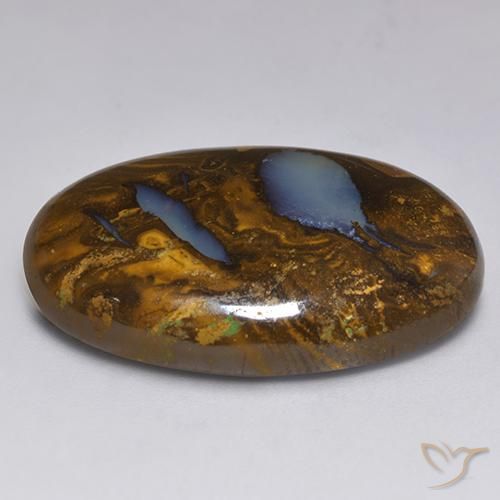 Opala de Pedra Multicolorido Natural 41.37ct, oval, Opaco