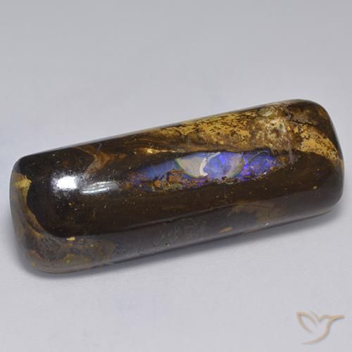27.17ct Natural Multicolorido Opala de Pedra, Almofada, Opaco