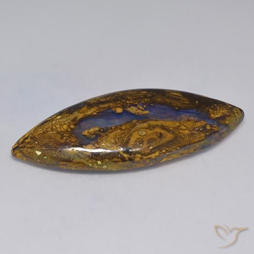Opala de Pedra Multicolorido Natural 19.94ct, Marquesa, Opaco