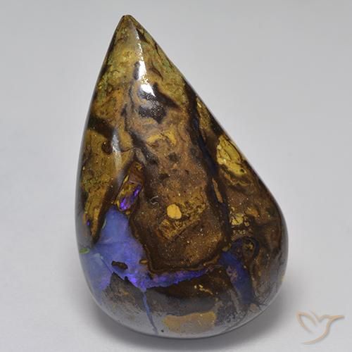 Opala de Pedra Multicolorido Natural 17.29ct, Chique, Opaco