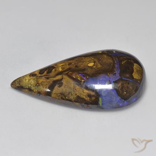 Opala de Pedra Multicolorido Natural 17.29ct, Chique, Opaco