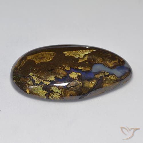 Opala de Pedra Multicolorido Natural 33.71ct, Chique, Opaco