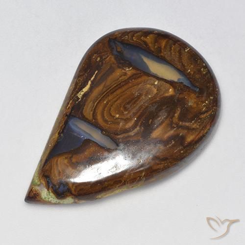 33,73 ct Fancy Boulder Opal, 35,2 x 23,5 mm da Austrália, Photo A