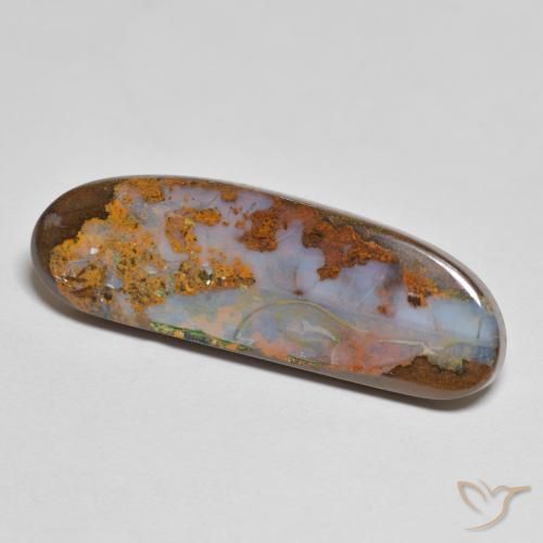Opala de Pedra Multicolorido Natural 11.89ct, Chique, Opaco