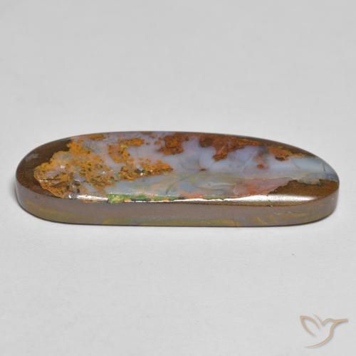 Opala de Pedra Multicolorido Natural 11.89ct, Chique, Opaco