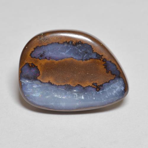 Opala boulder multicolorido natural 7,31ct, forma extravagante, opaco