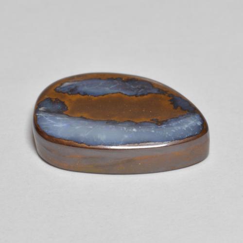 Opala boulder multicolorido natural 7,31ct, forma extravagante, opaco