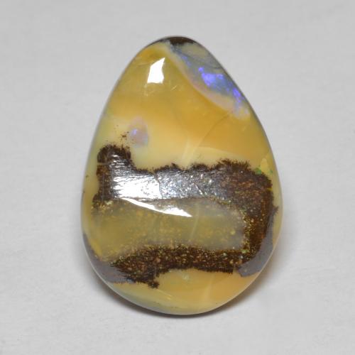 Opala de Pedra Multicolorido Natural 7.43ct, Forma extravagante, Opaco