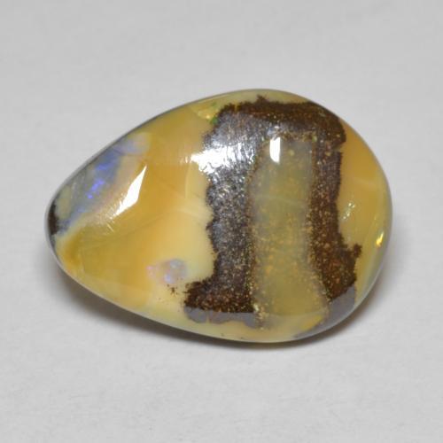 Opala de Pedra Multicolorido Natural 7.43ct, Forma extravagante, Opaco