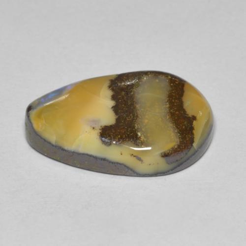 Opala de Pedra Multicolorido Natural 7.43ct, Forma extravagante, Opaco