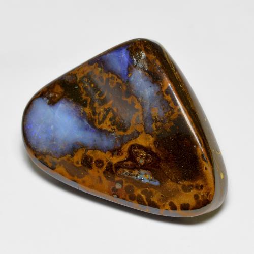 Opala boulder multicolorido natural 67,66ct, forma extravagante, opaco