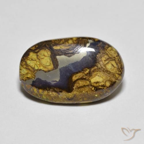 4.31ct Natural Multicolorido Opala de Pedra, oval, Translúcido