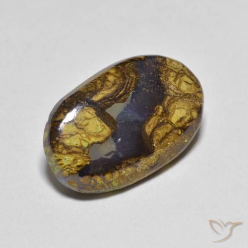 Opala de Pedra Multicolorido Natural 4.31ct, oval, Translúcido