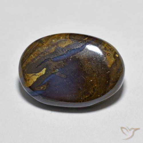 8.06ct Natural Multicolorido Opala de Pedra, oval, Opaco