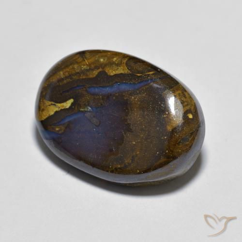 Opala de Pedra Multicolorido Natural 8.06ct, oval, Opaco