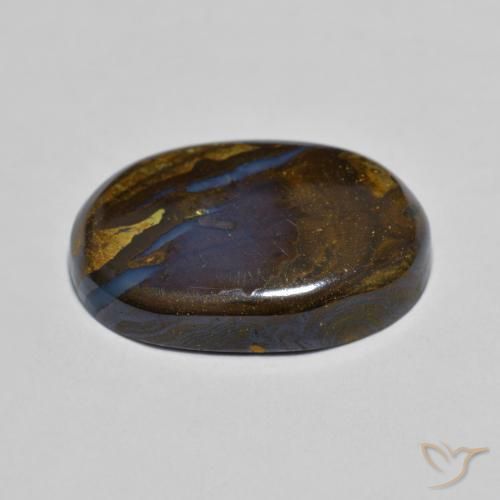 Opala de Pedra Multicolorido Natural 8.06ct, oval, Opaco