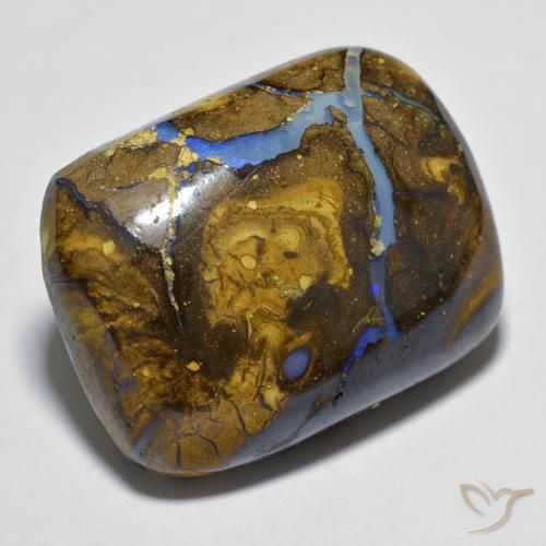 Opala de Pedra Multicolorido Natural 21.82ct, Almofada, Opaco