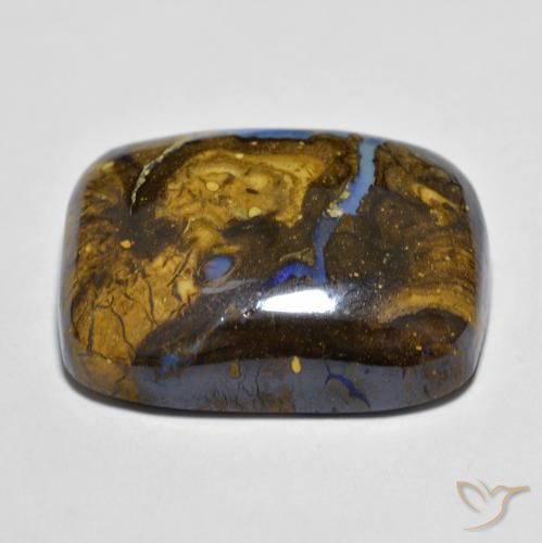 Opala de Pedra Multicolorido Natural 21.82ct, Almofada, Opaco