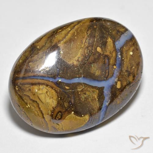 Opala de Pedra Multicolorido Natural 28.09ct, oval, Opaco