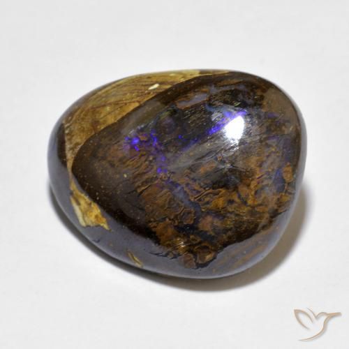 Opala de Pedra Multicolorido Natural 9.35ct, Chique, Opaco