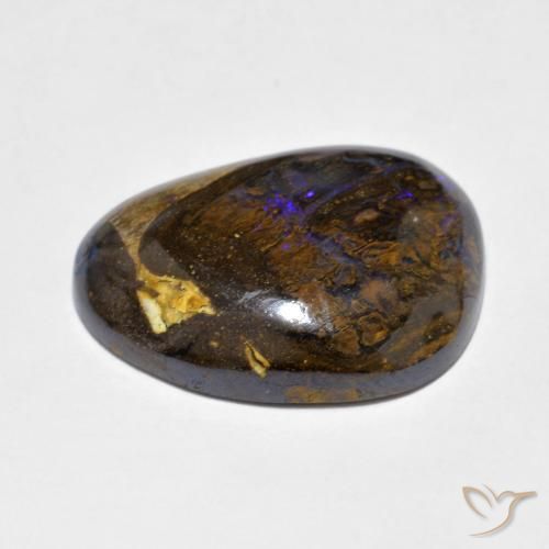 Opala de Pedra Multicolorido Natural 9.35ct, Chique, Opaco