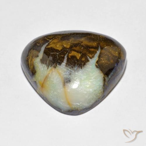 Opala de Pedra Multicolorido Natural 12.73ct, Trilhão, Opaco