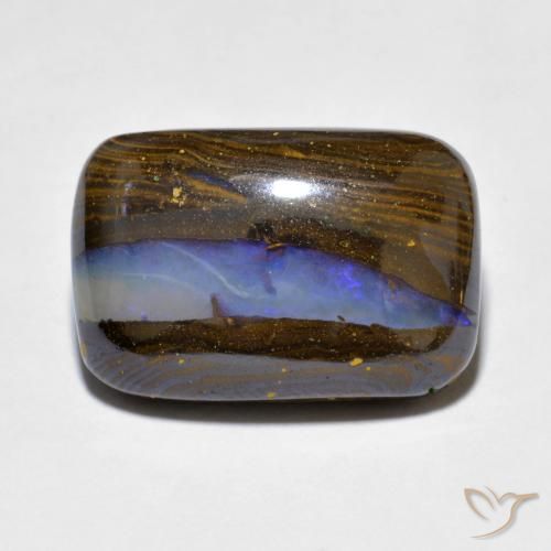 10.97ct Natural Multicolorido Opala de Pedra, Almofada, Opaco