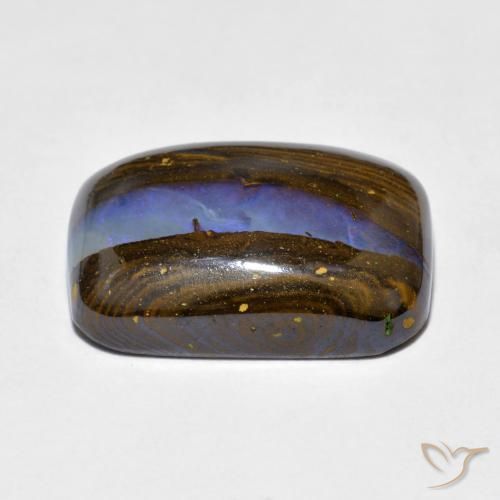 Opala de Pedra Multicolorido Natural 10.97ct, Almofada, Opaco