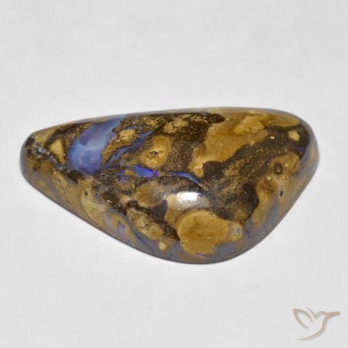 Opala de Pedra Multicolorido Natural 12.51ct, Chique, Opaco