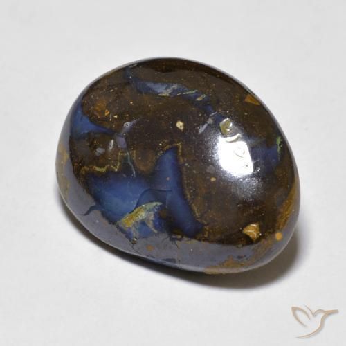 Opala de Pedra Multicolorido Natural 9.50ct, Chique, Opaco