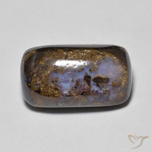 8.01ct Natural Multicolorido Opala de Pedra, Almofada, Opaco