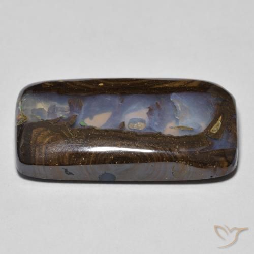 Opala de Pedra Multicolorido Natural 15.88ct, Almofada, Opaco
