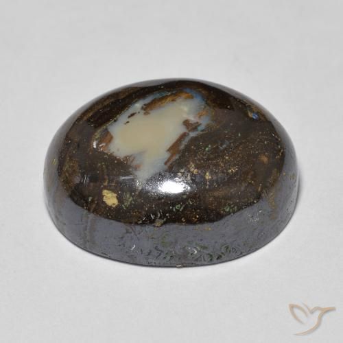 Opala de Pedra Multicolorido Natural 14.37ct, oval, Opaco